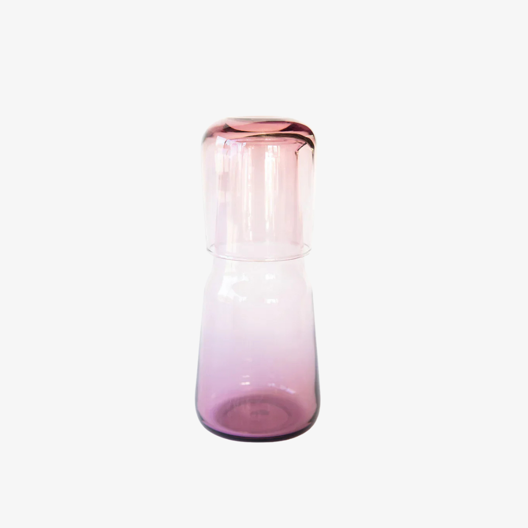 Birgit Carafe & Elias Tumbler Set in Blush