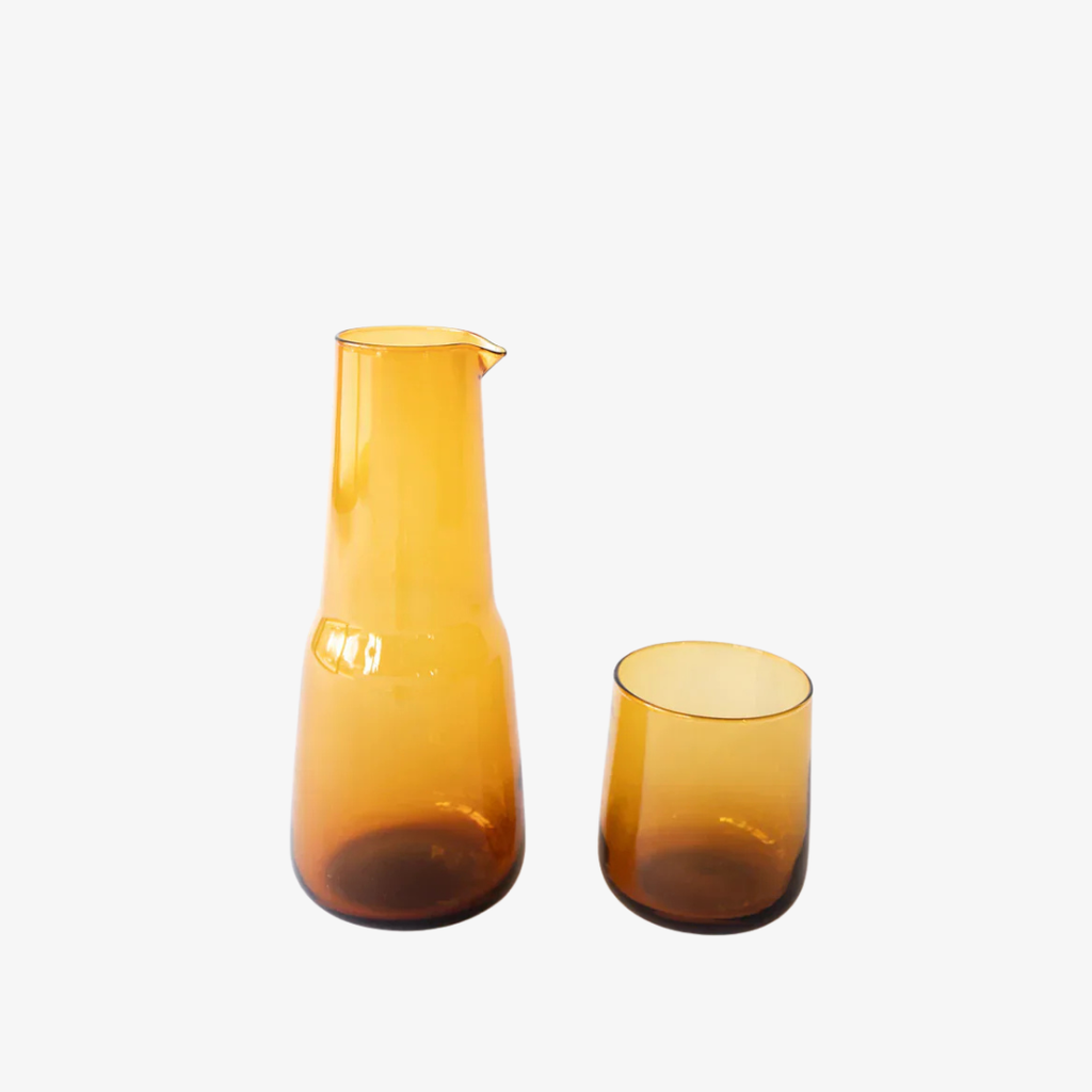 Birgit Carafe & Elias Tumbler Set in Honey
