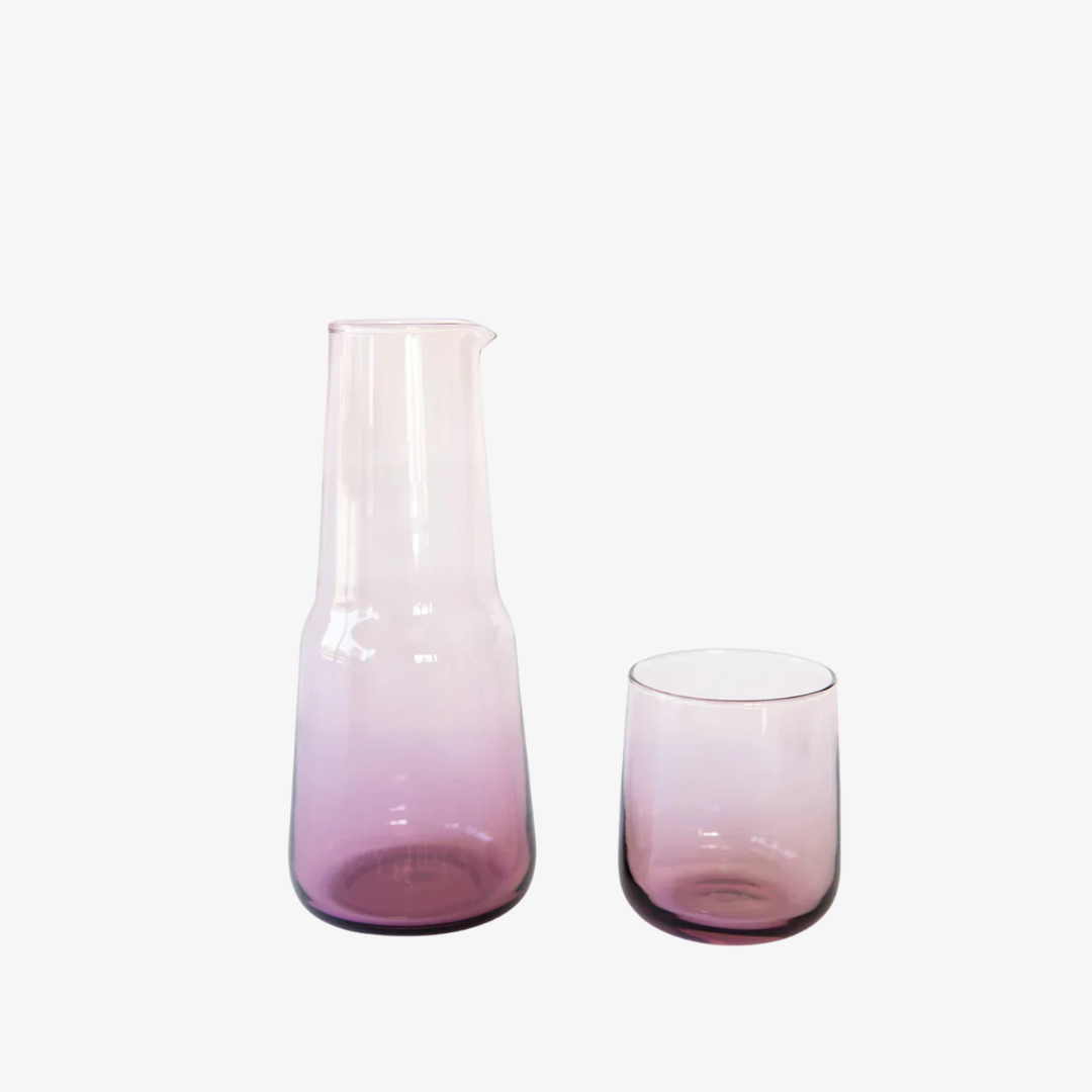 Birgit Carafe & Elias Tumbler Set in Blush
