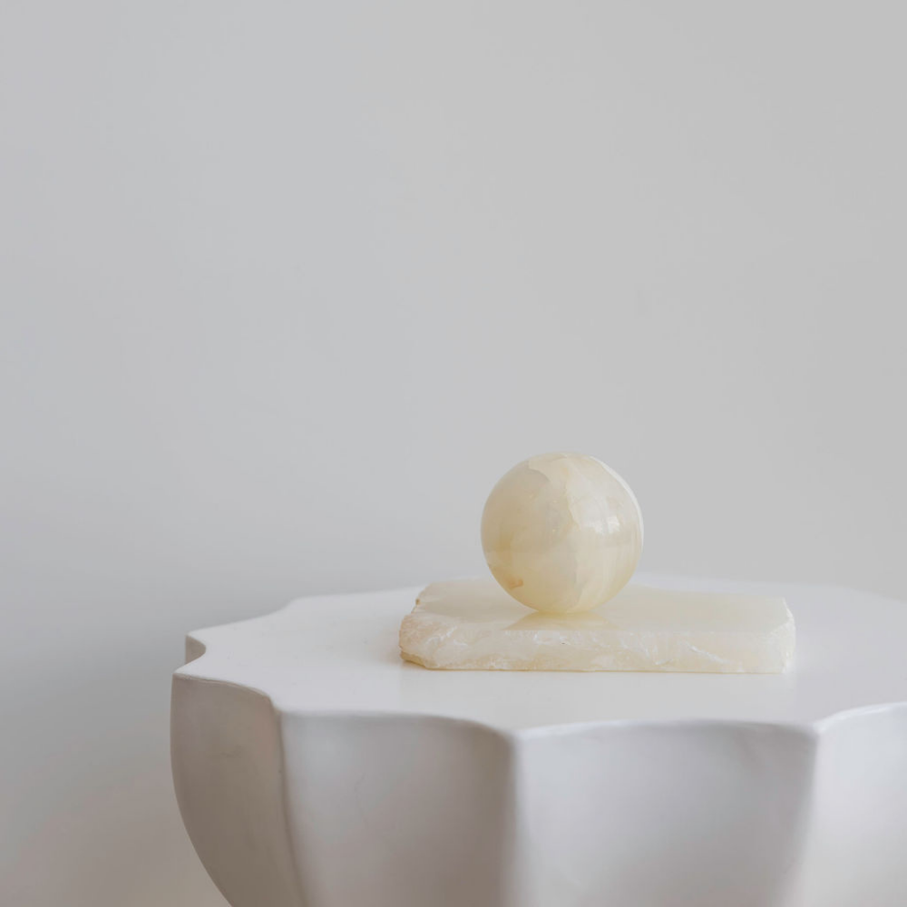 Orbit Table Sculpture â€“ Small modern homeware dÃ©cor with a sleek, minimalist design. Ideal for adding a touch of contemporary elegance to any table or shelf, perfect for living rooms or office spaces.