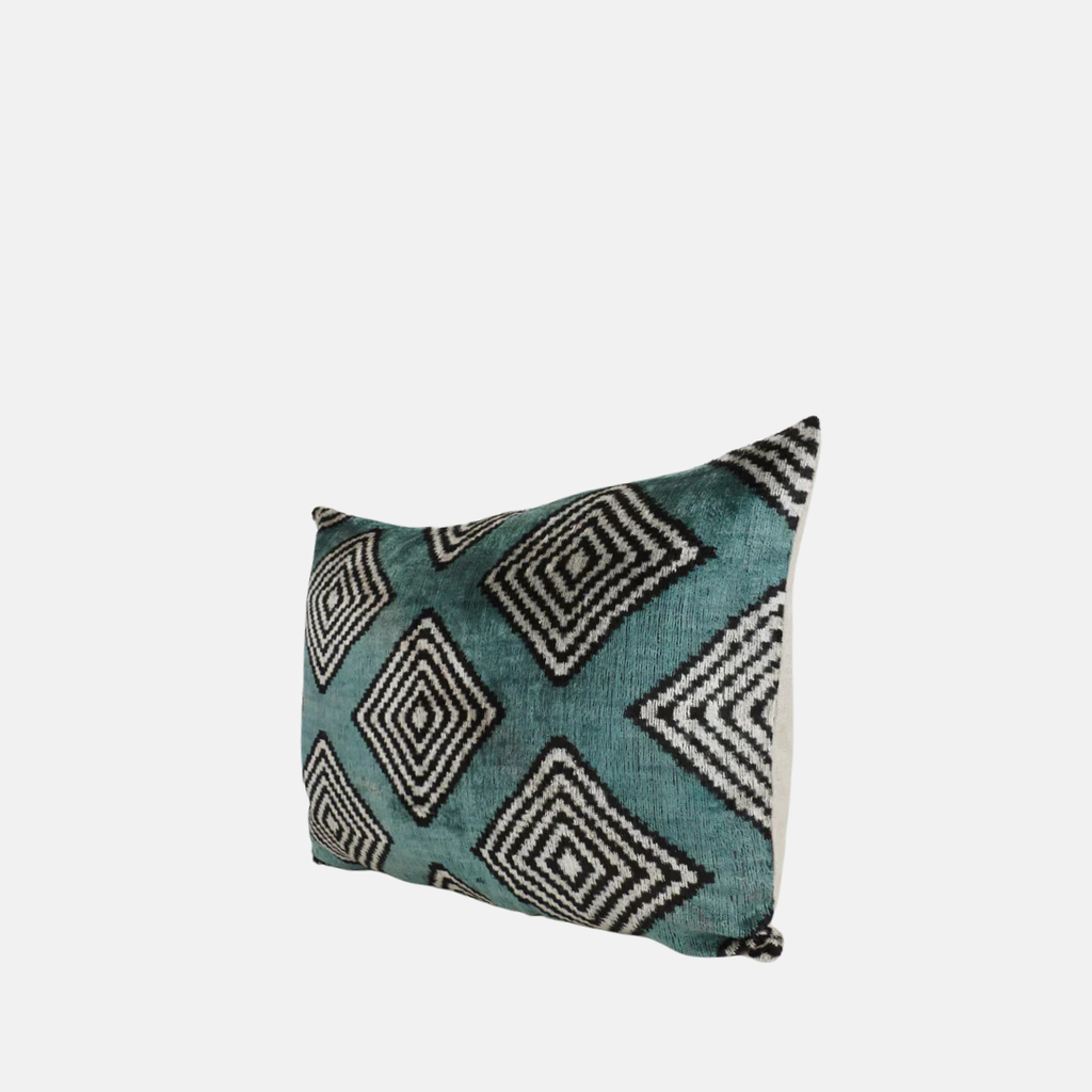 Silk Velvet Carly Blue Cushion