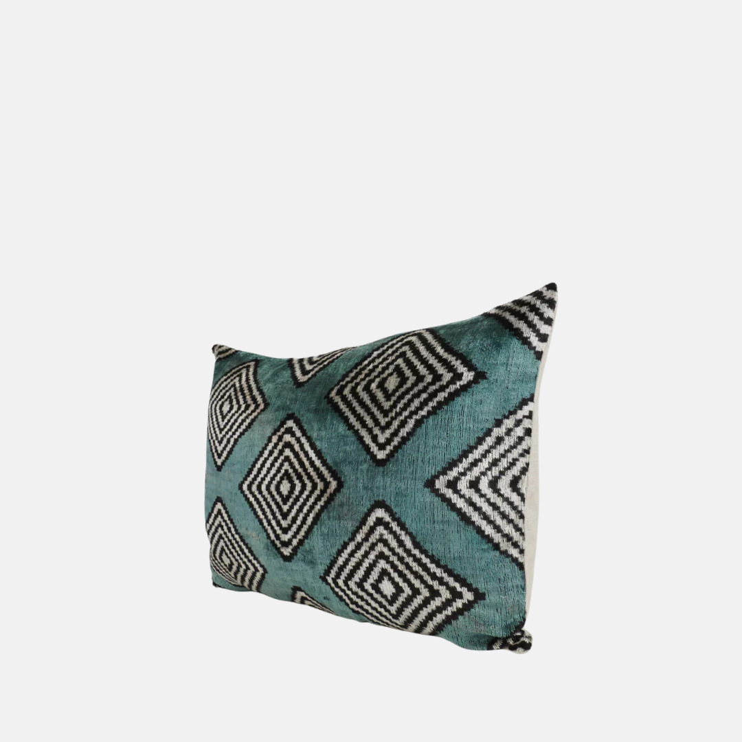 Silk Velvet Carly Blue Cushion