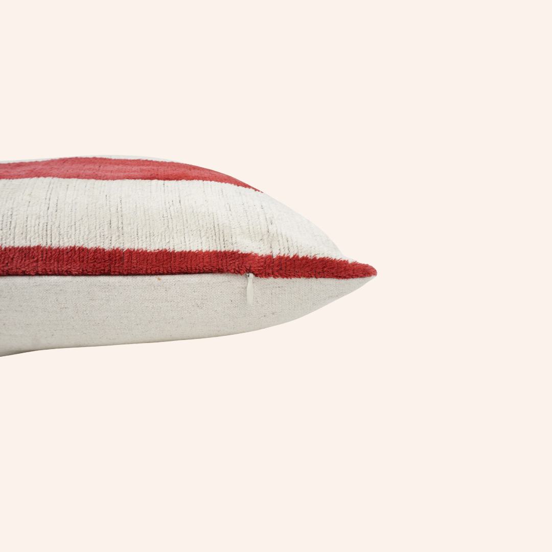 Silk Velvet Kane Cushion