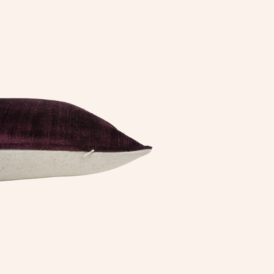 Silk Velvet Berry Cushion