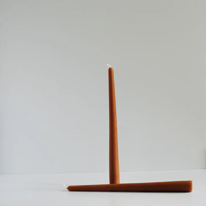 Tapered Candle Pair - Caramel