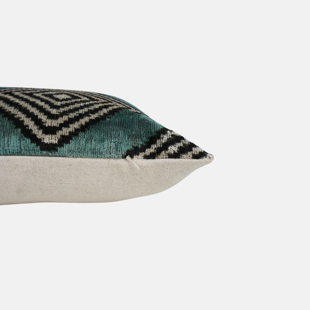 Silk Velvet Carly Blue Cushion