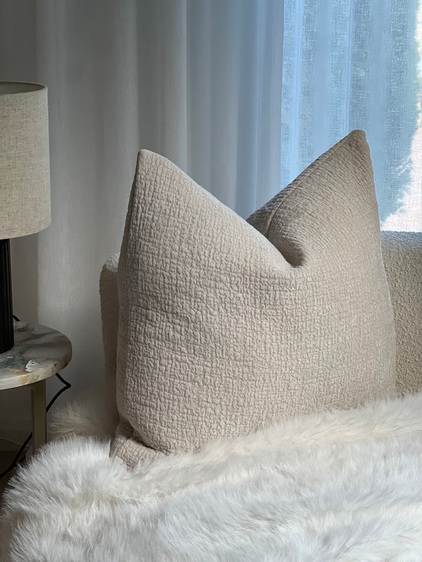 Hugo White Cushion
