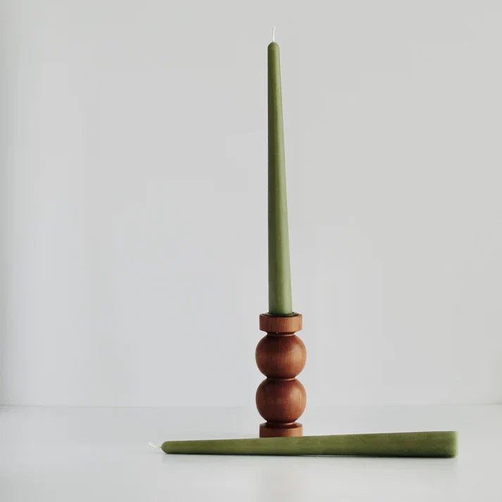 Tapered Candle Pair - Sage