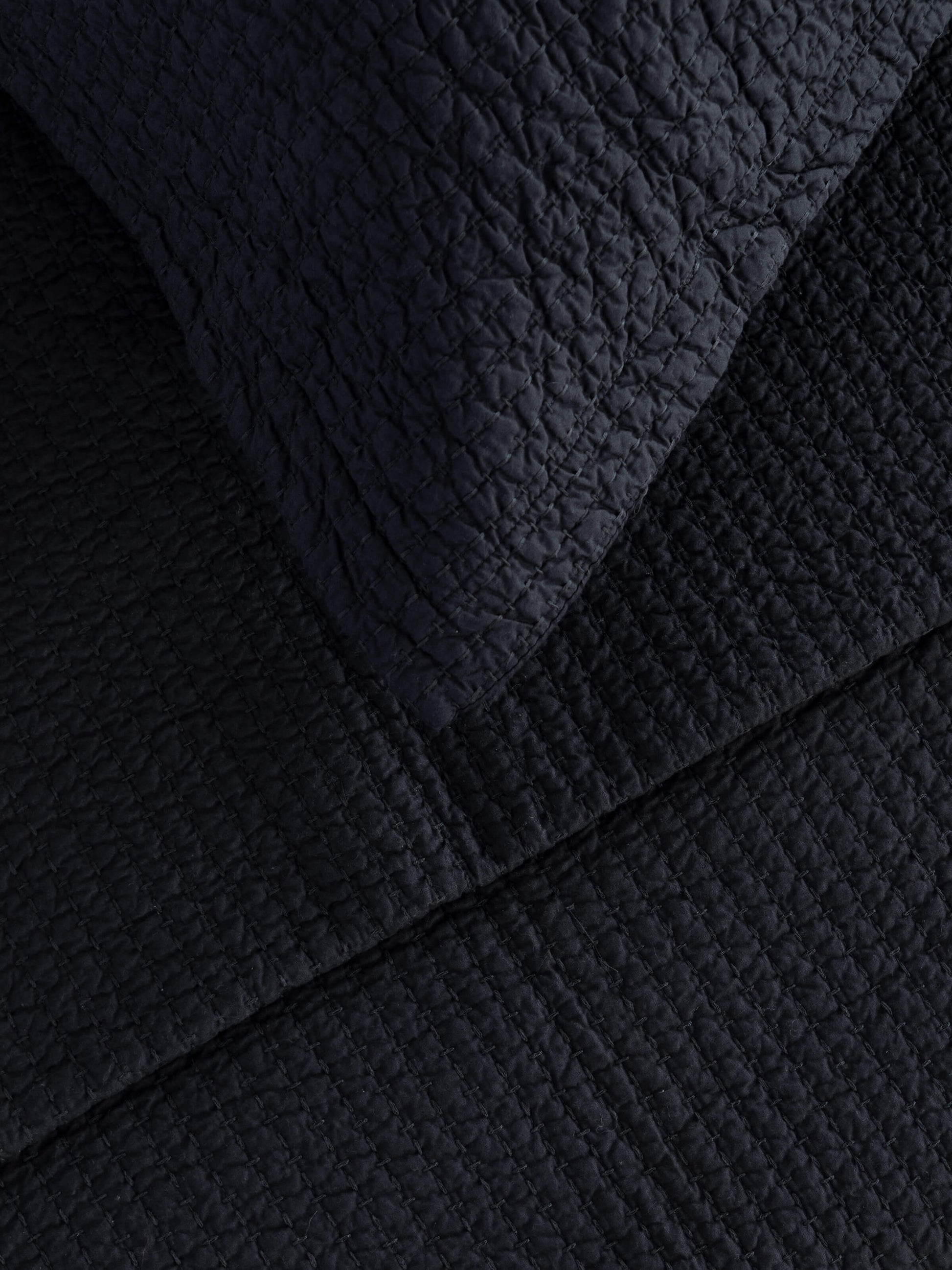 Aspen Black Pure Cotton Quilt