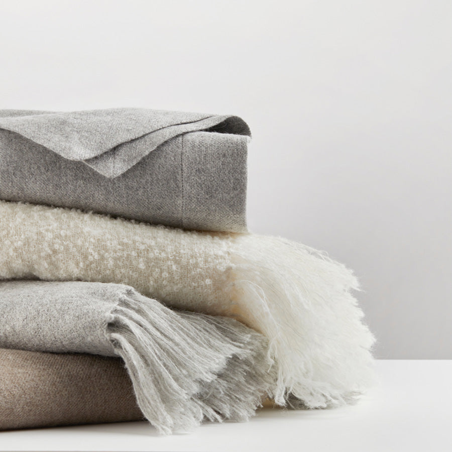 Andes Alpaca & Woolen Throw - Ash