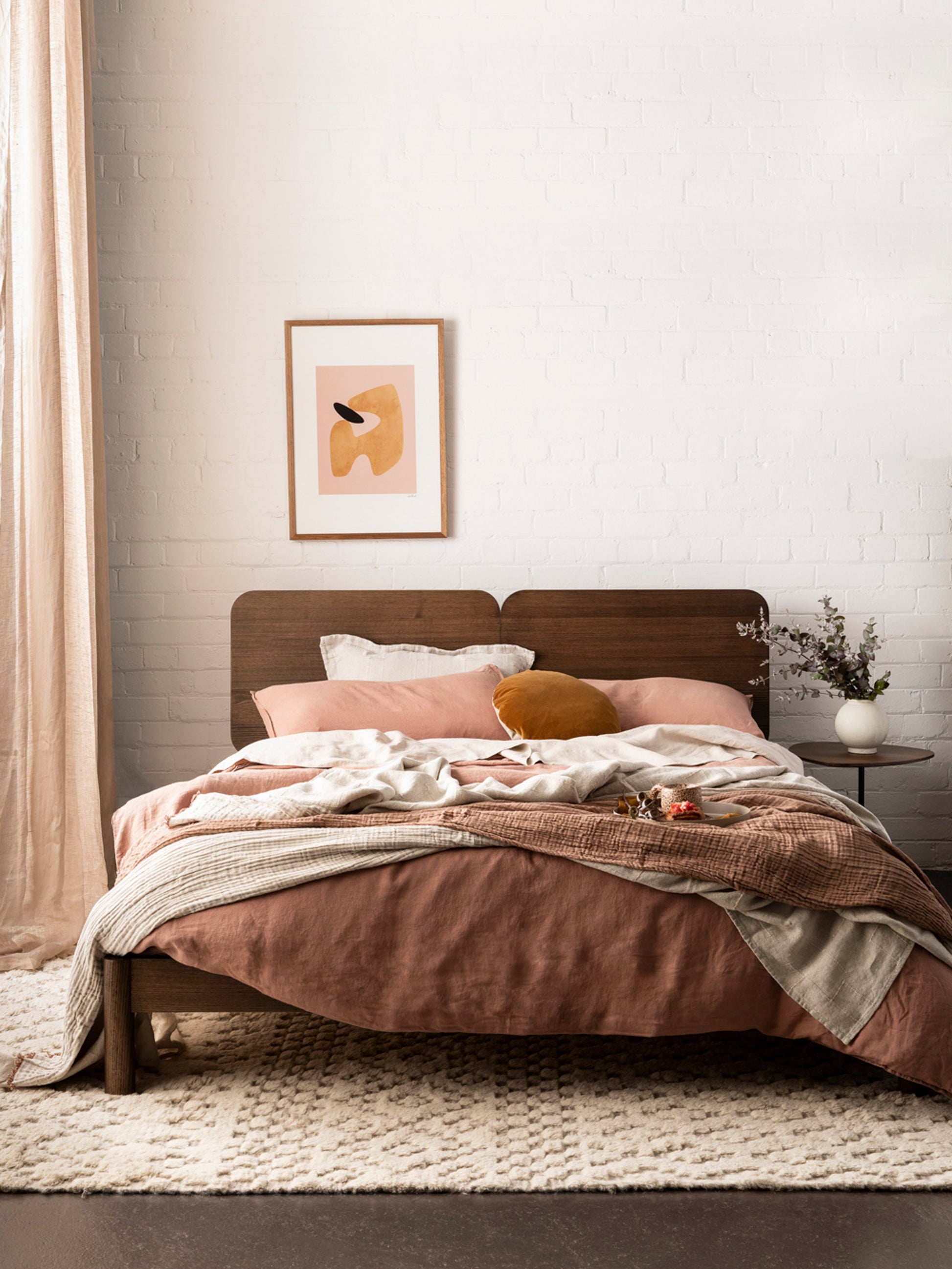 Mondo Clay Organic French Linen Duvet Cover Set