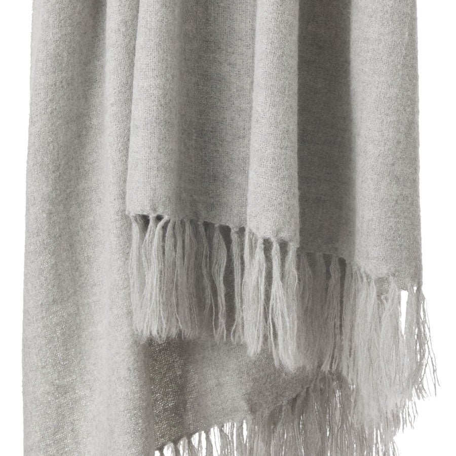 Andes Alpaca & Woolen Throw - Ash