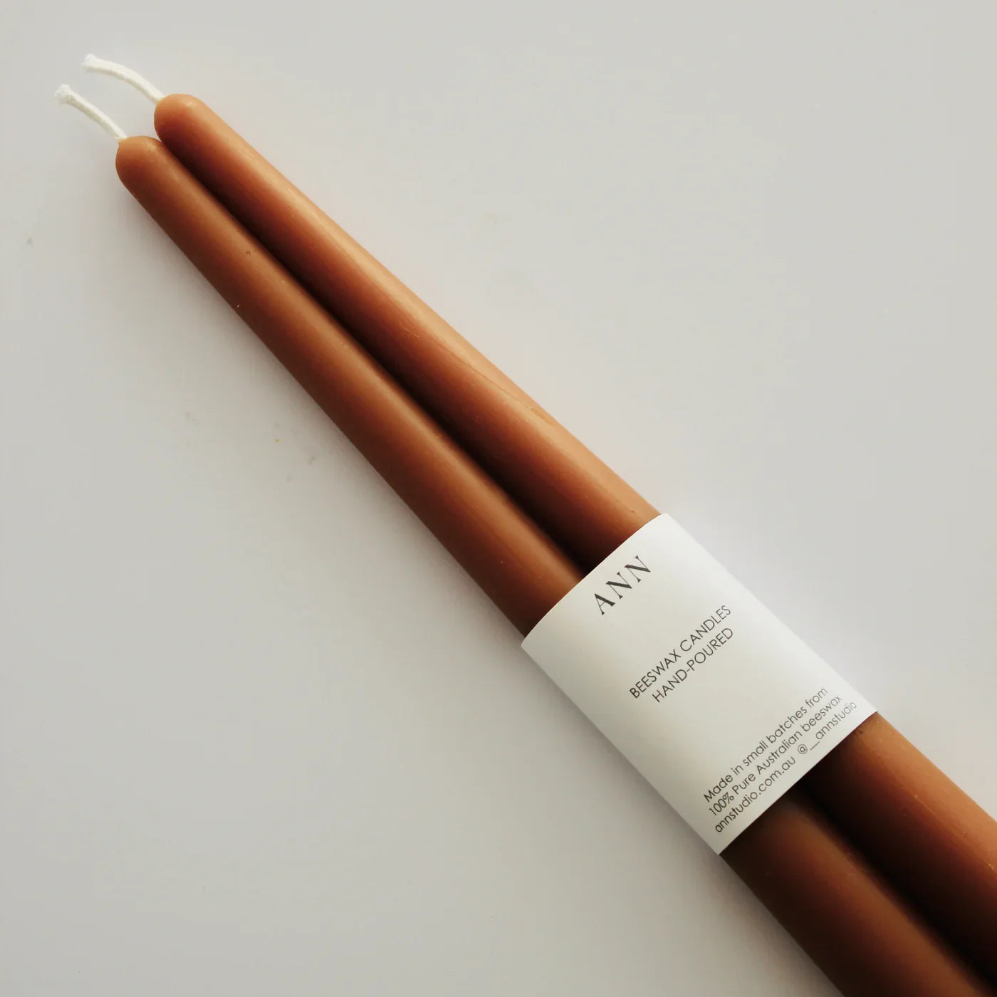 Tapered Candle Pair - Caramel
