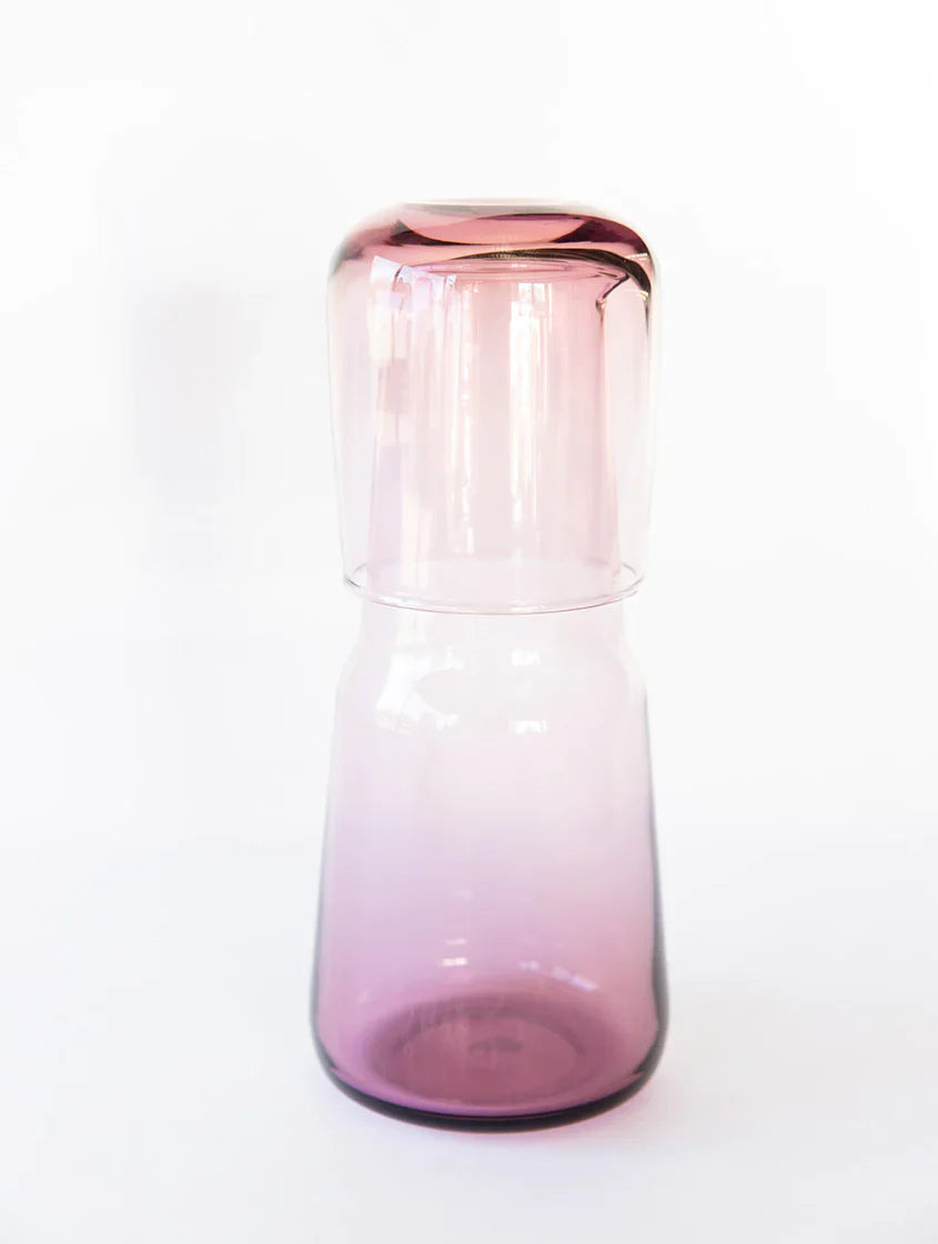 Birgit Carafe & Elias Tumbler Set in Blush