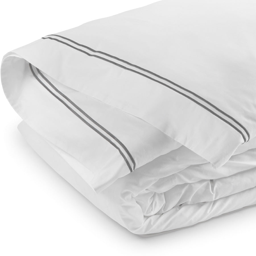 Classique Grey Tailored Duvet Cover Set