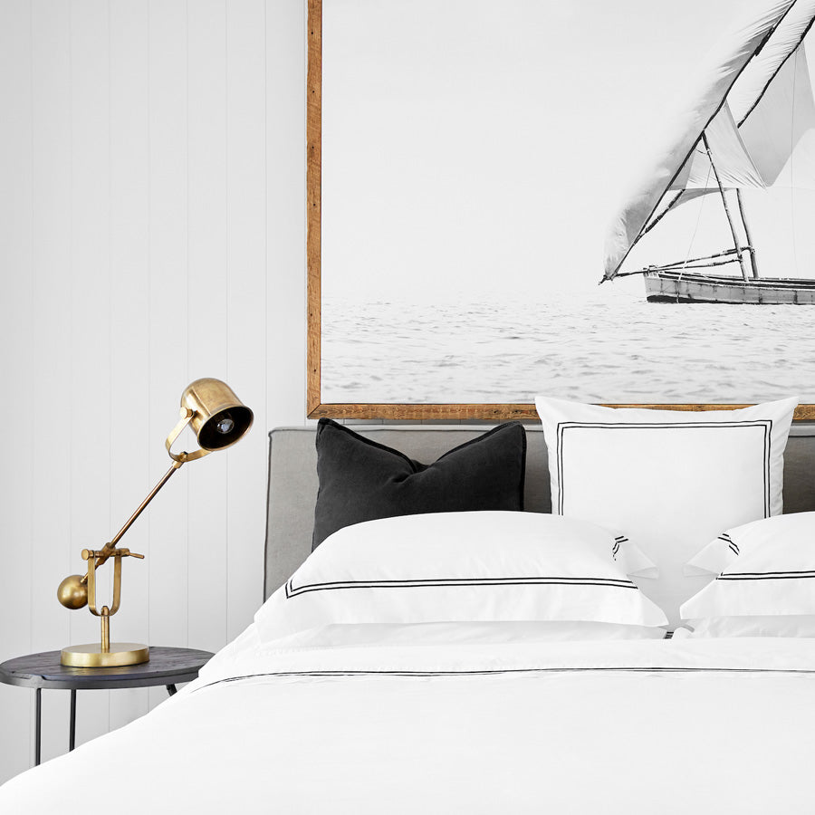 Classique Ebony Tailored Duvet Cover Set