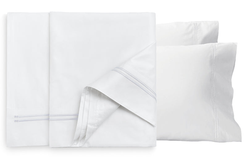 Classique White Flat Sheet Set