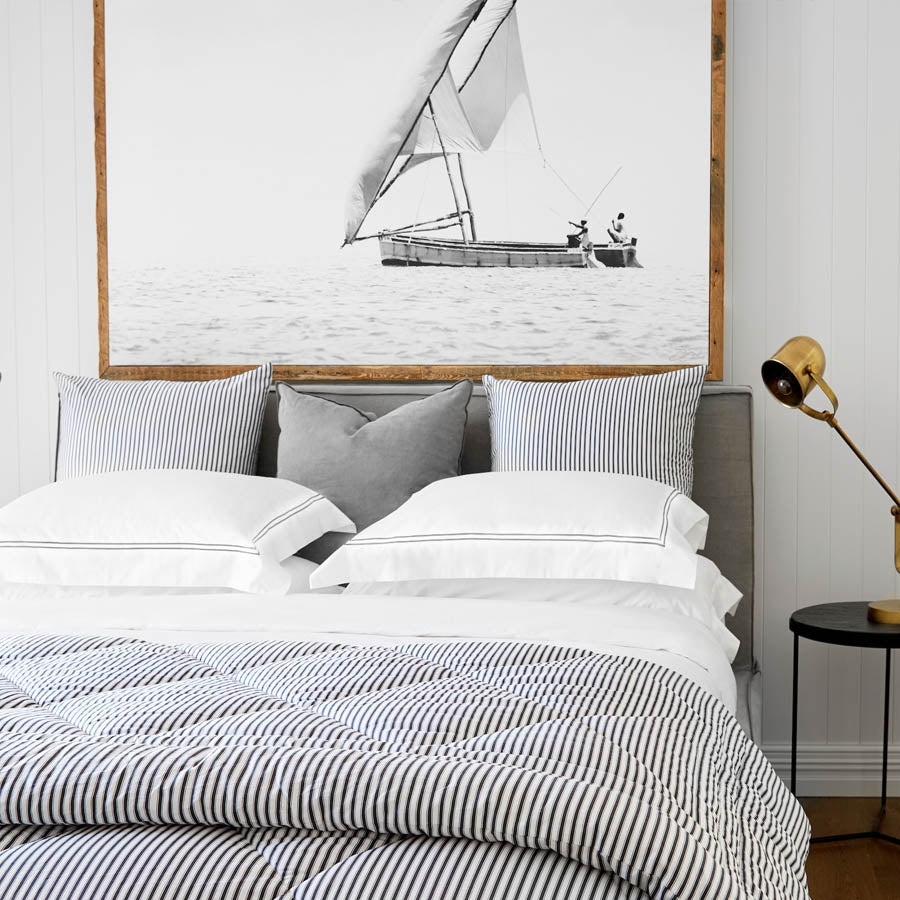 Classique Grey Tailored Duvet Cover Set