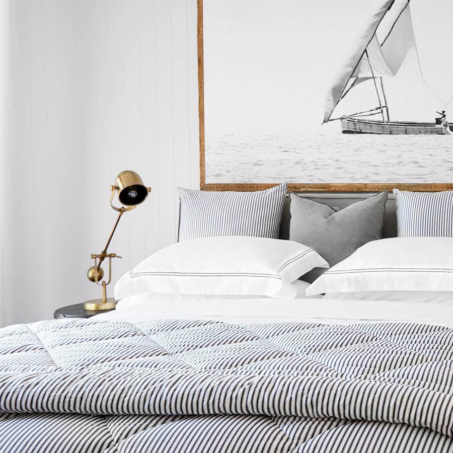 Classique Grey Tailored Duvet Cover Set
