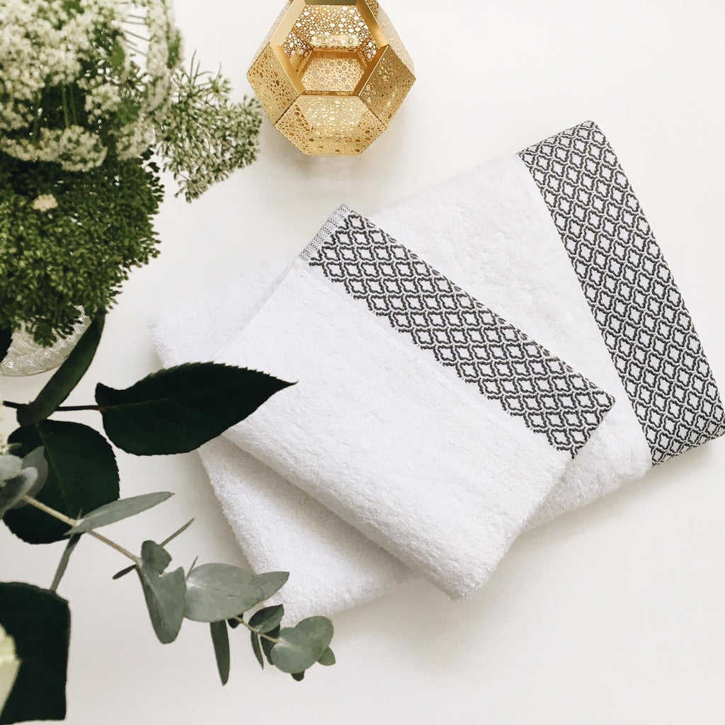 Cloud Bath Towels White - Woven in Turkey