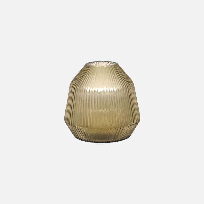 Conical Glass Vase Mini in Gold