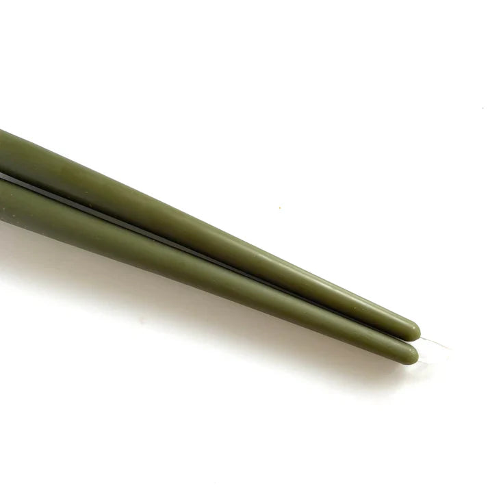 Tapered Candle Pair - Moss