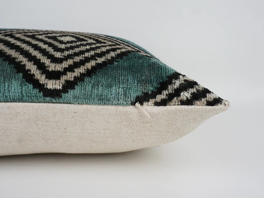 Silk Velvet Carly Blue Cushion