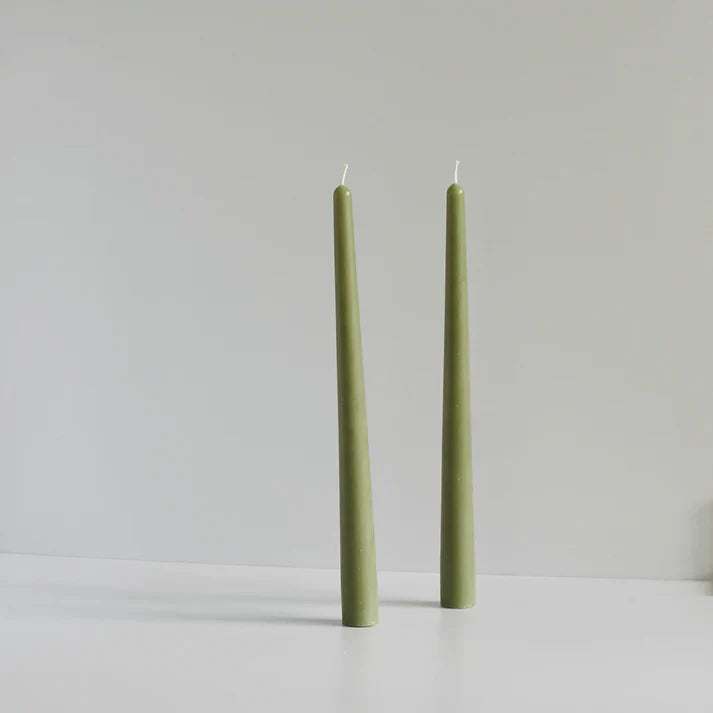 Tapered Candle Pair - Sage