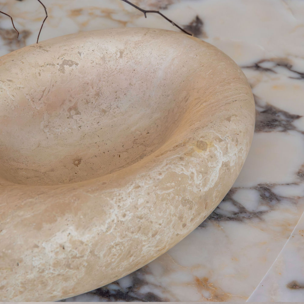Eclipse Large Sculpted Bowl â€“ Celestial-inspired centerpiece with elegant contours, crafted for both beauty and functionality. Ideal luxury homeware for elevating any space with artistic sophistication.
