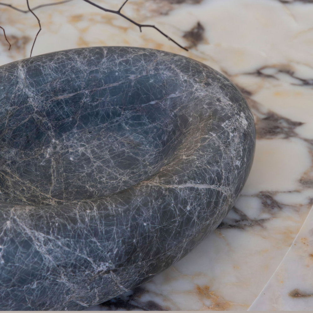 Eclipse Large Sculpted Bowl â€“ Celestial-inspired centerpiece with elegant contours, crafted for both beauty and functionality. Ideal luxury homeware for elevating any space with artistic sophistication.