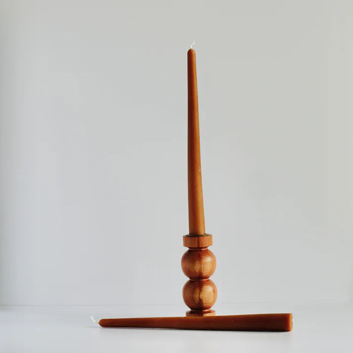 Tapered Candle Pair - Caramel