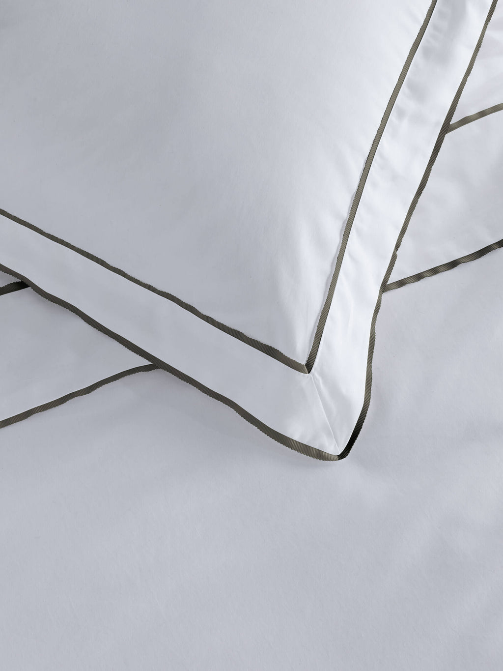 Grosgrain Olive Egyptian Cotton Duvet Cover Set