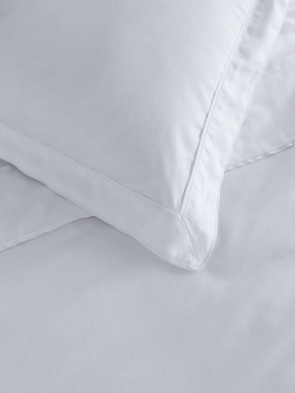 Grosgrain White Egyptian Cotton Duvet Cover Set
