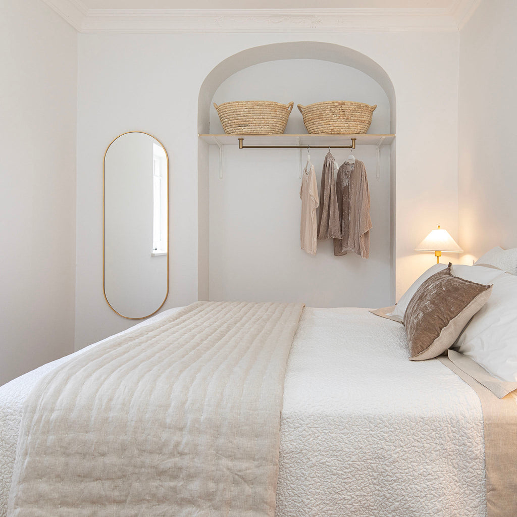 Provencal Cotton Quilt in White
