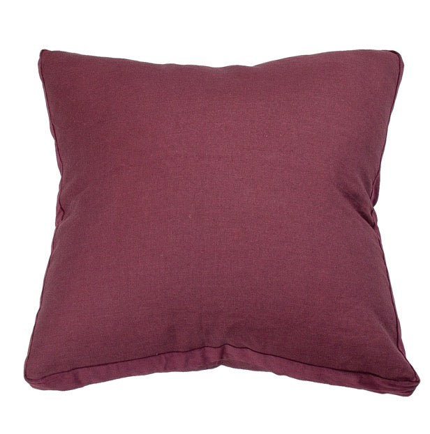 Essential Black Orchid Velvet Gusset Cushion