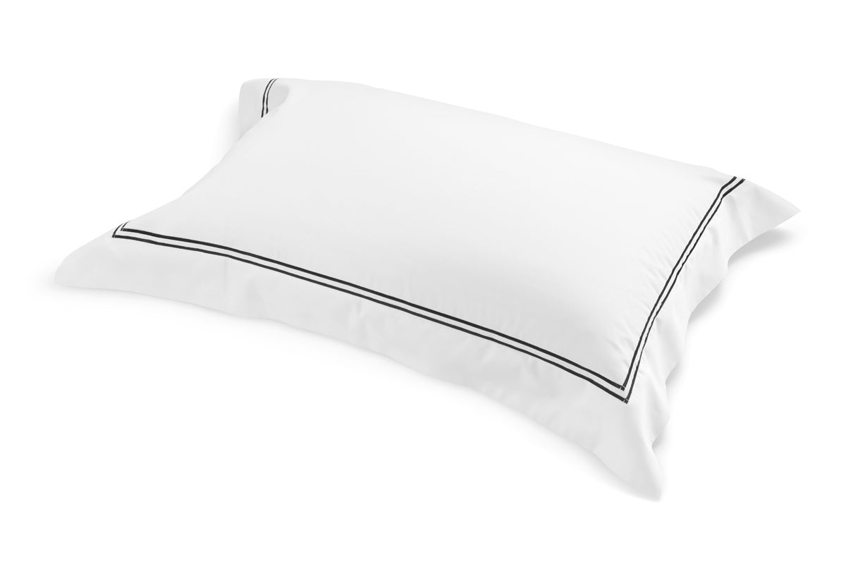 King Classique Tailored Pillowcases - Ebony