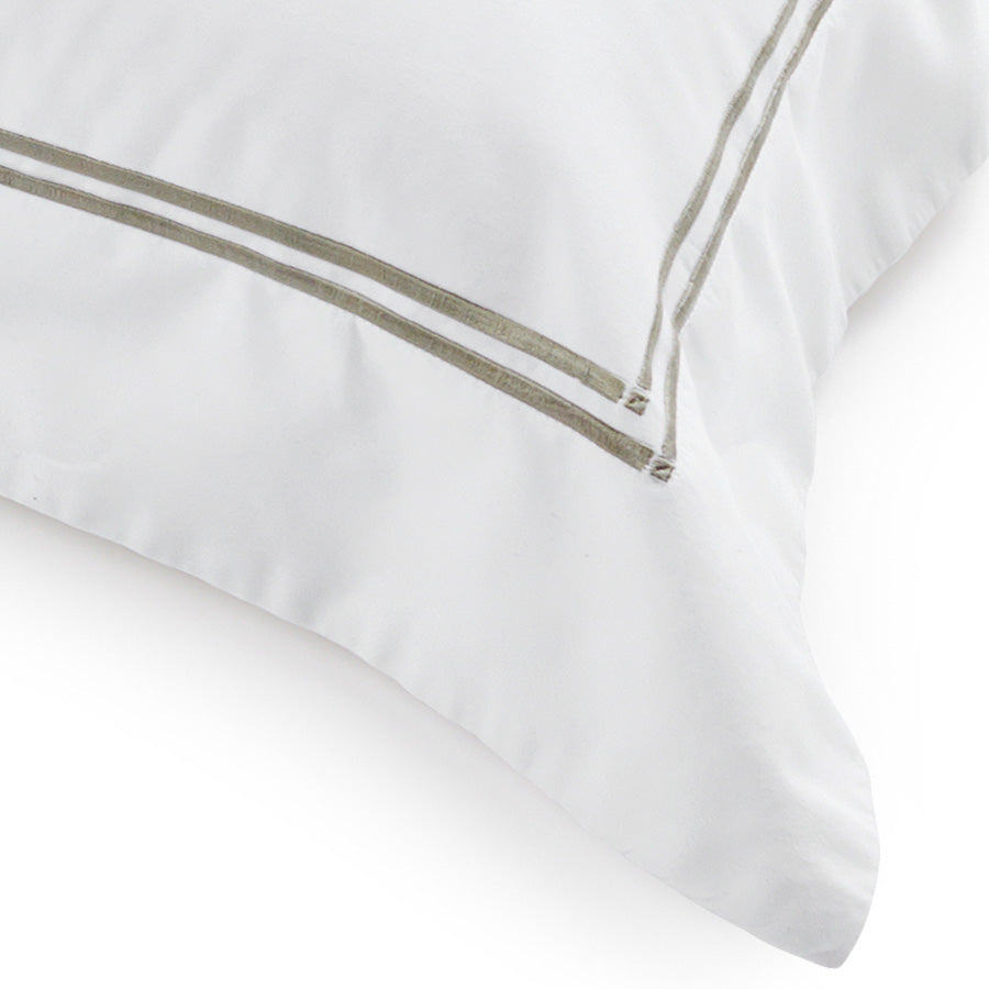 King Classique Tailored Pillowcases - Pewter