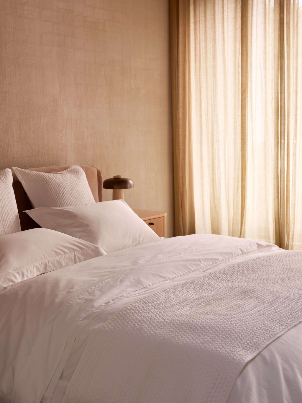 Aspen White Pure Cotton Bed Runner