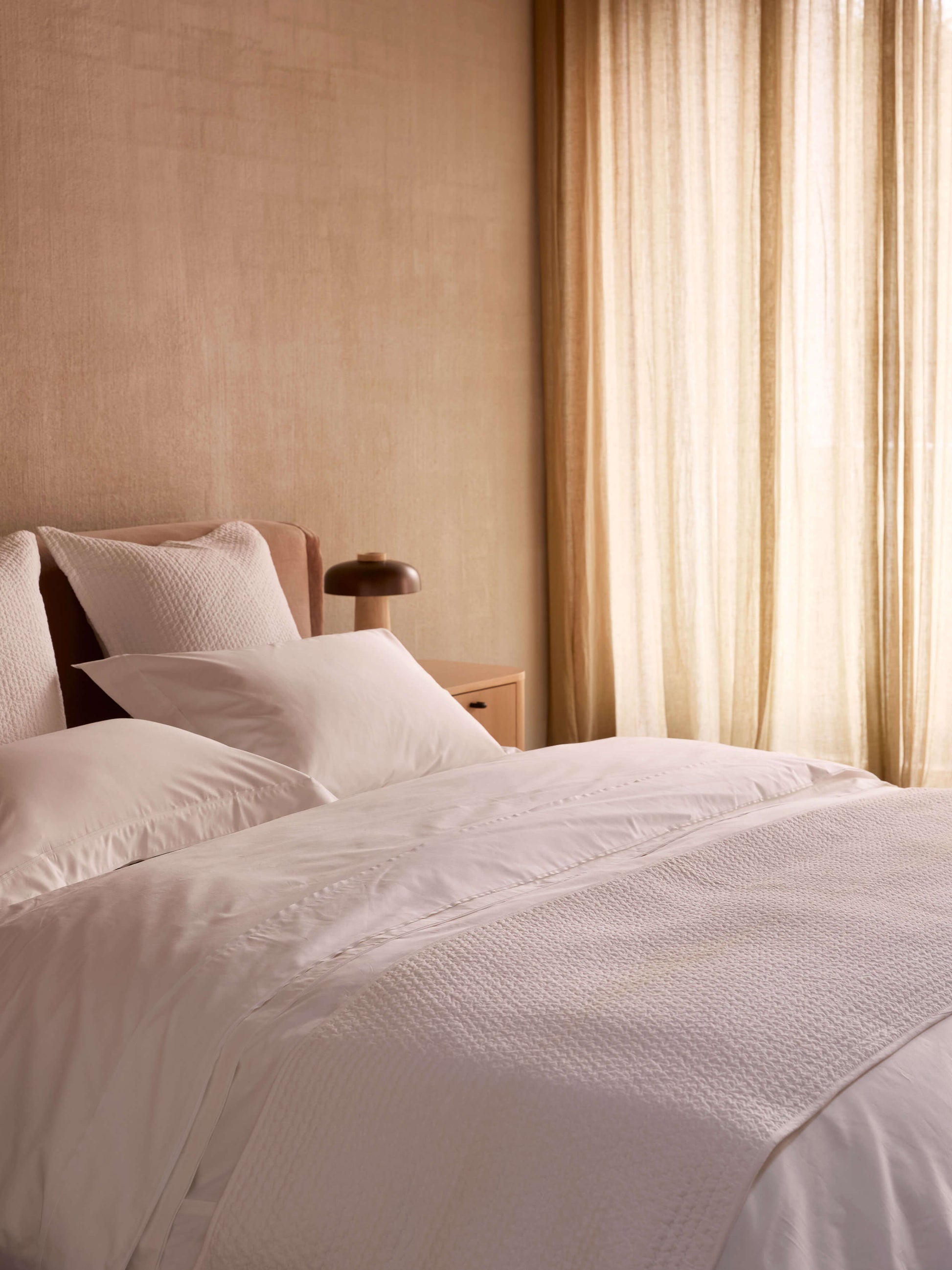 Aspen White Pure Cotton Bed Runner