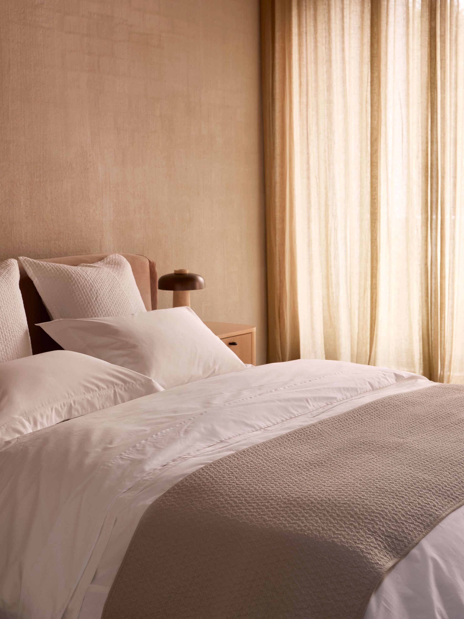 Aspen Oatmeal Pure Cotton Bed Runner
