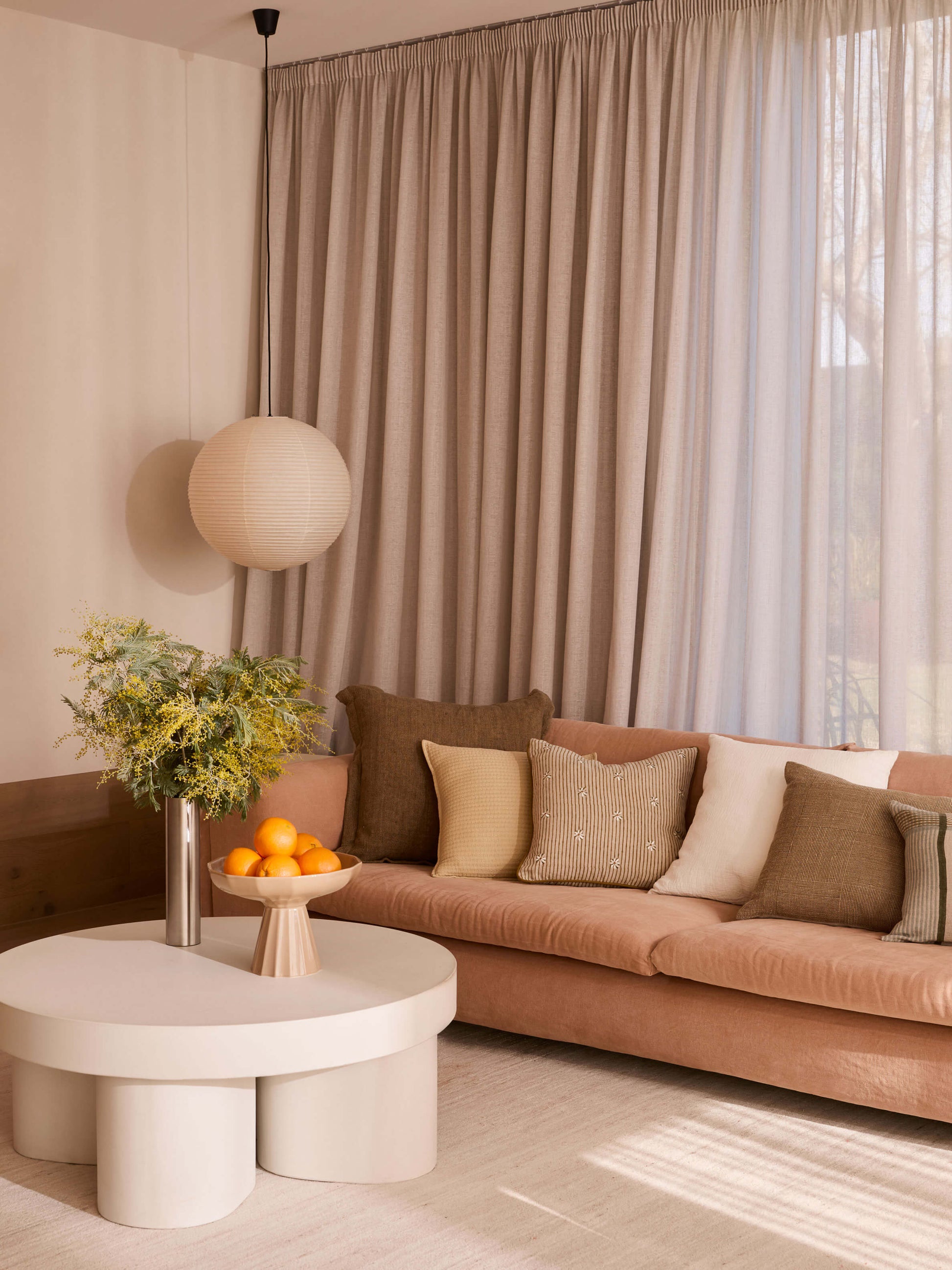 Vida Khaki Linen Cushion
