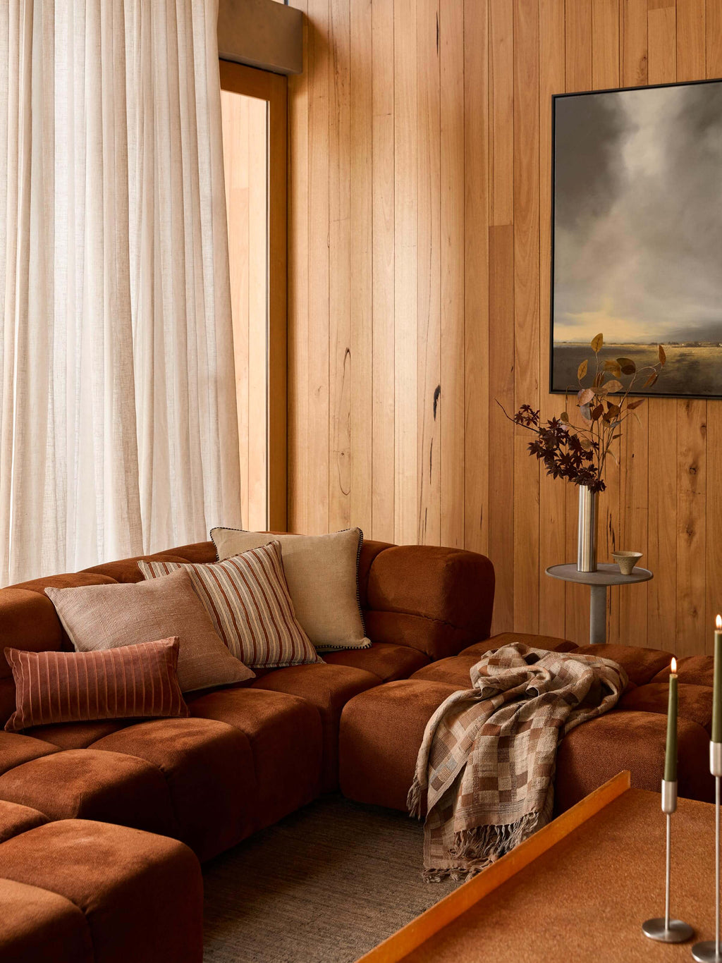 Easton Maple Velvet Mini Cushion