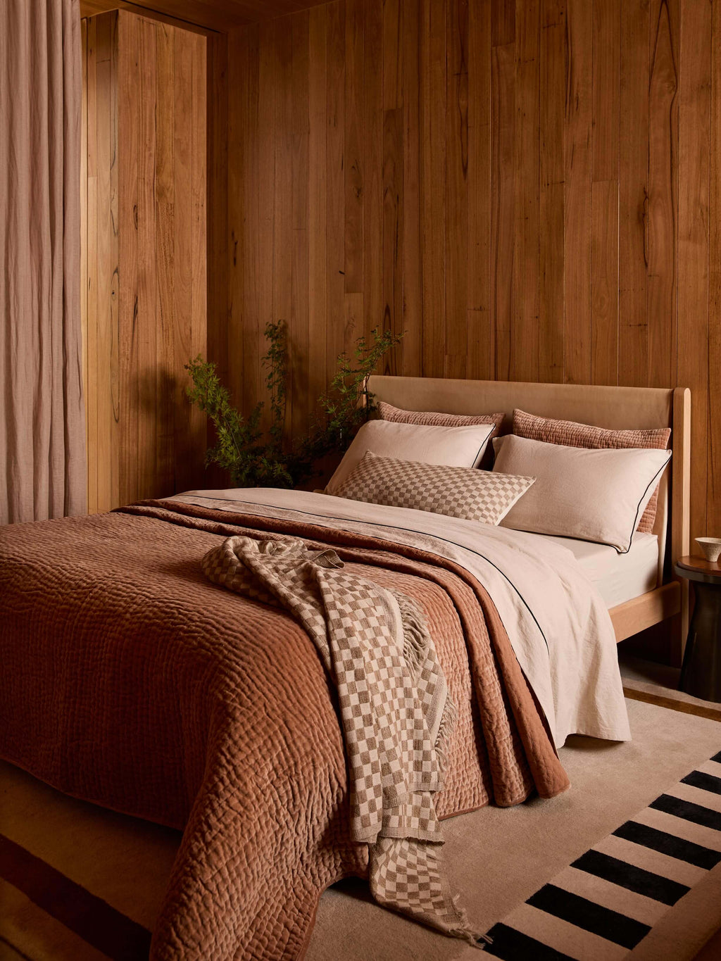 Matteo Chalk Wool & Silk Throw