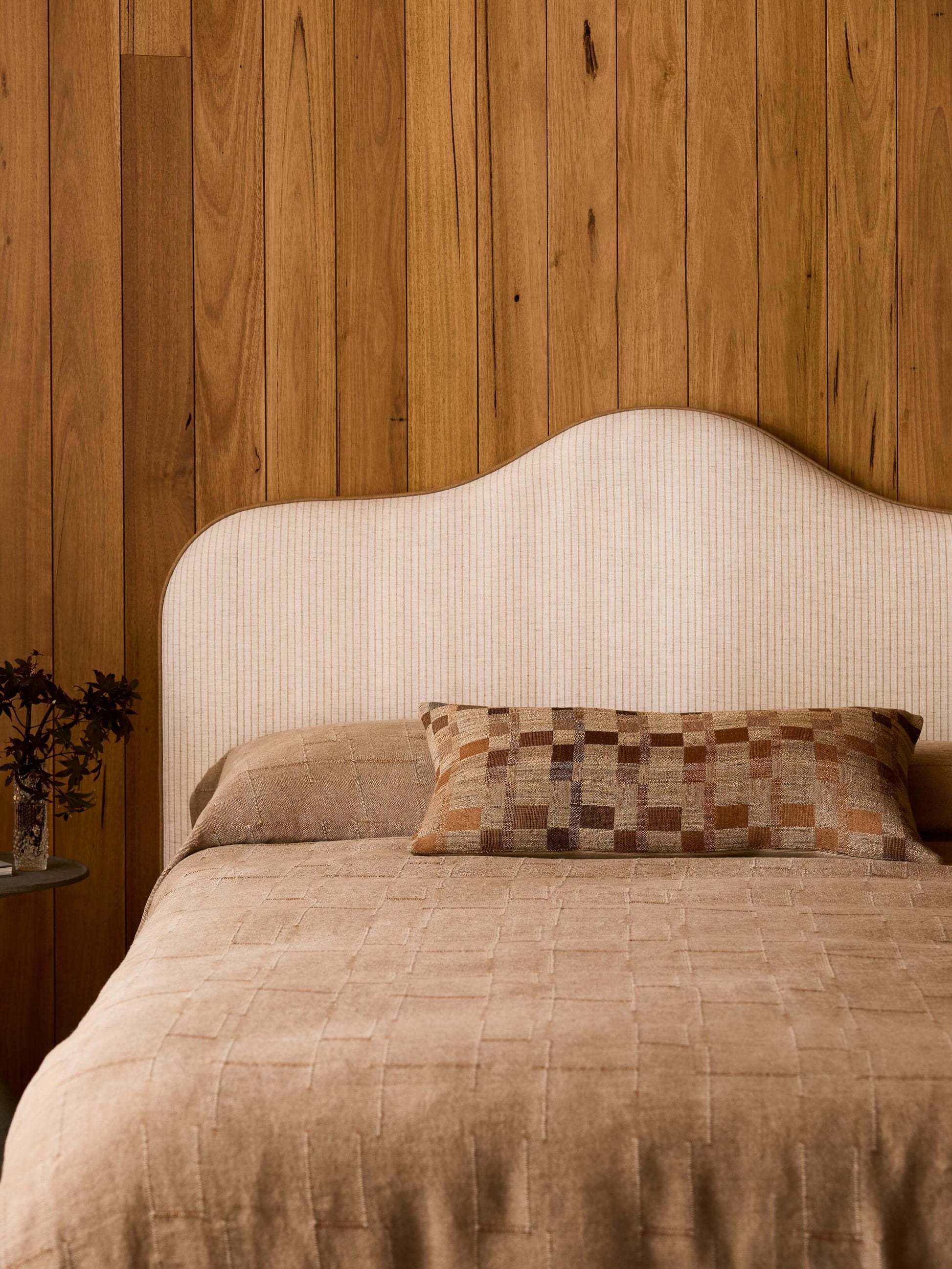 August Wool & Silk Lumbar Cushion