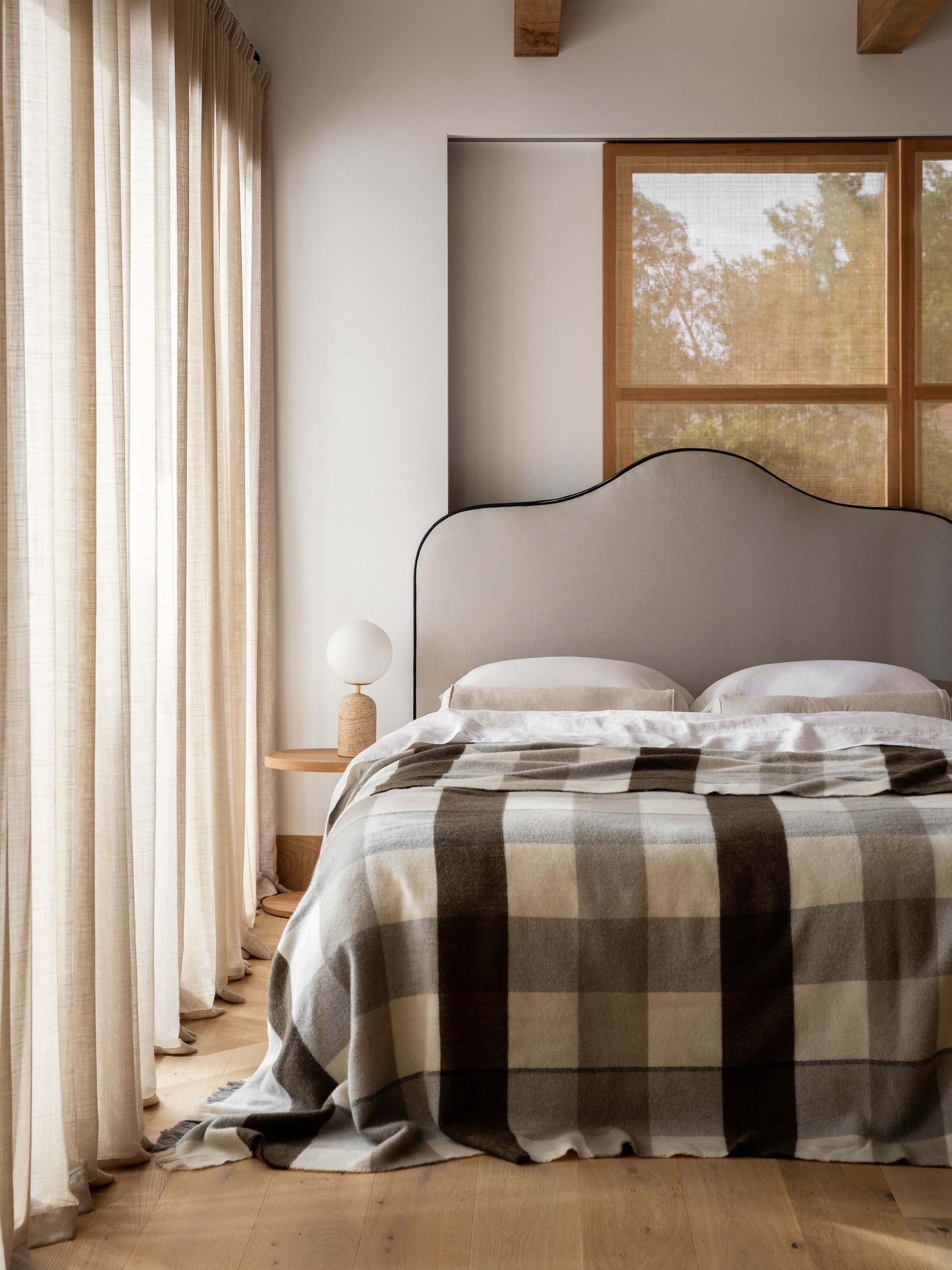 Mae Natural Pure Linen Bolster Cushion