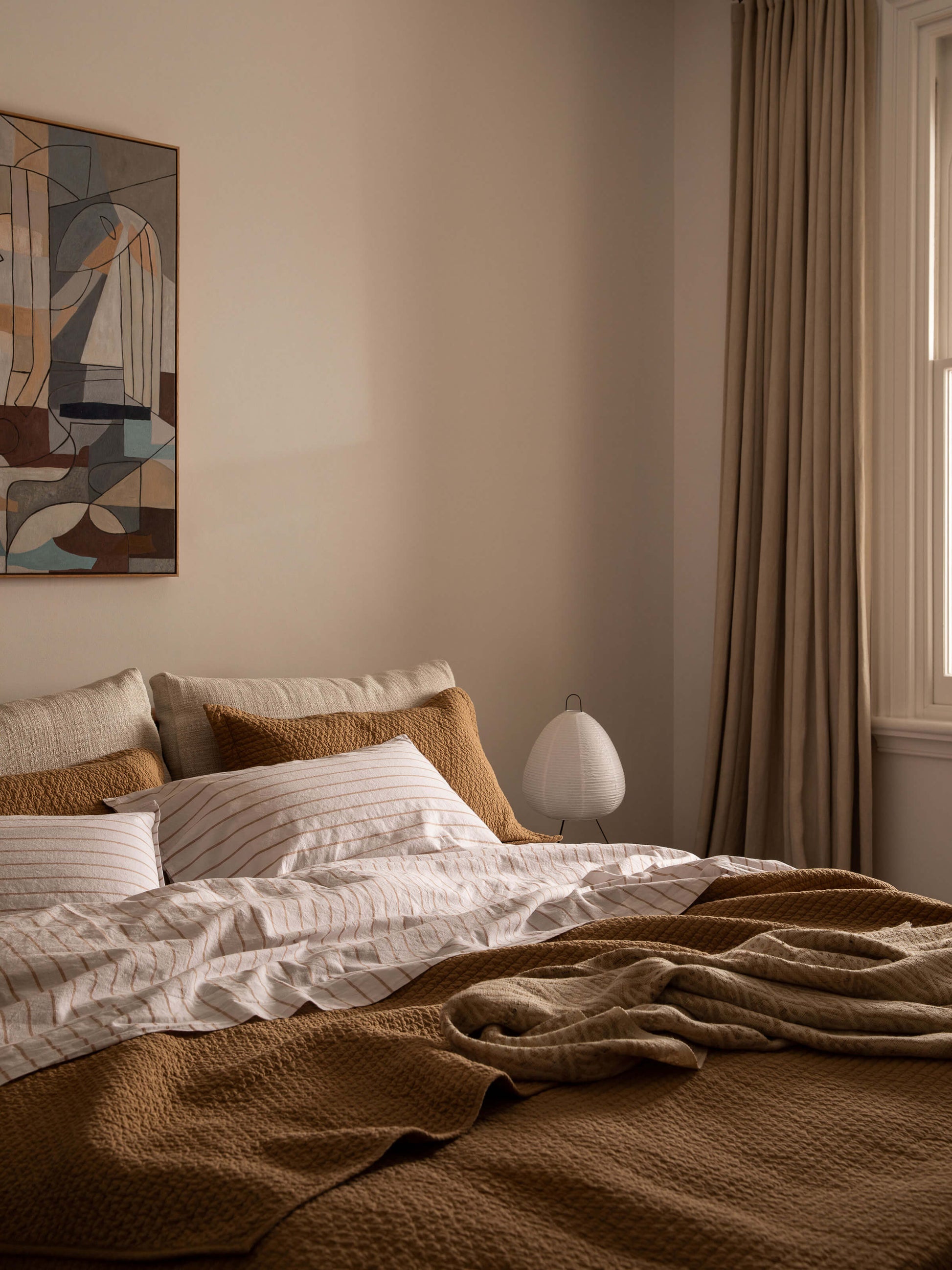Aspen Brulee Pure Cotton Quilted Pillowcases