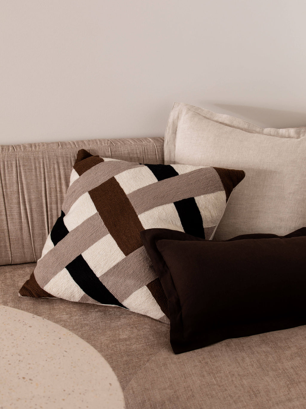 Echo Natural Pure Linen Cushion