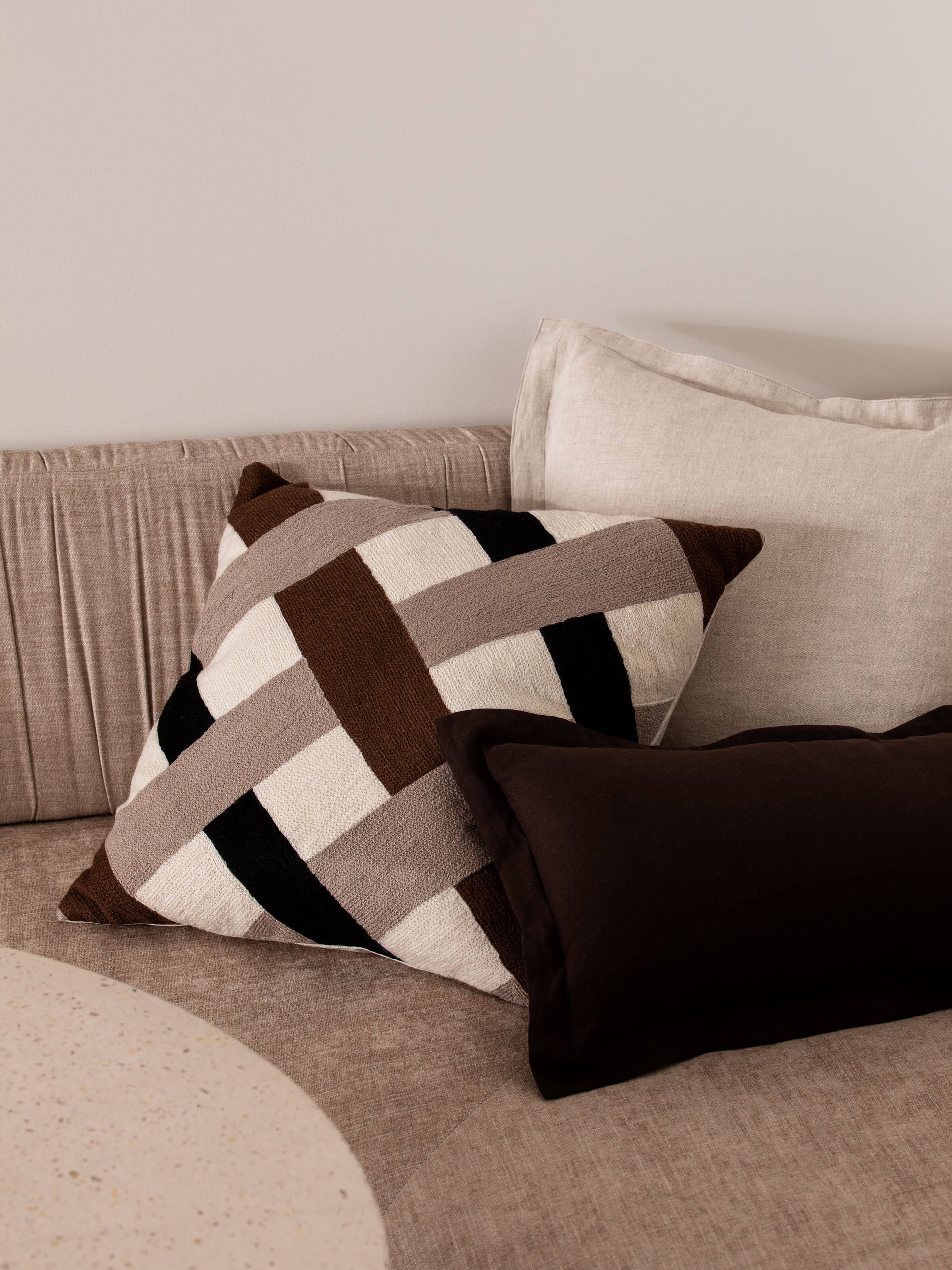 Echo Natural Pure Linen Cushion