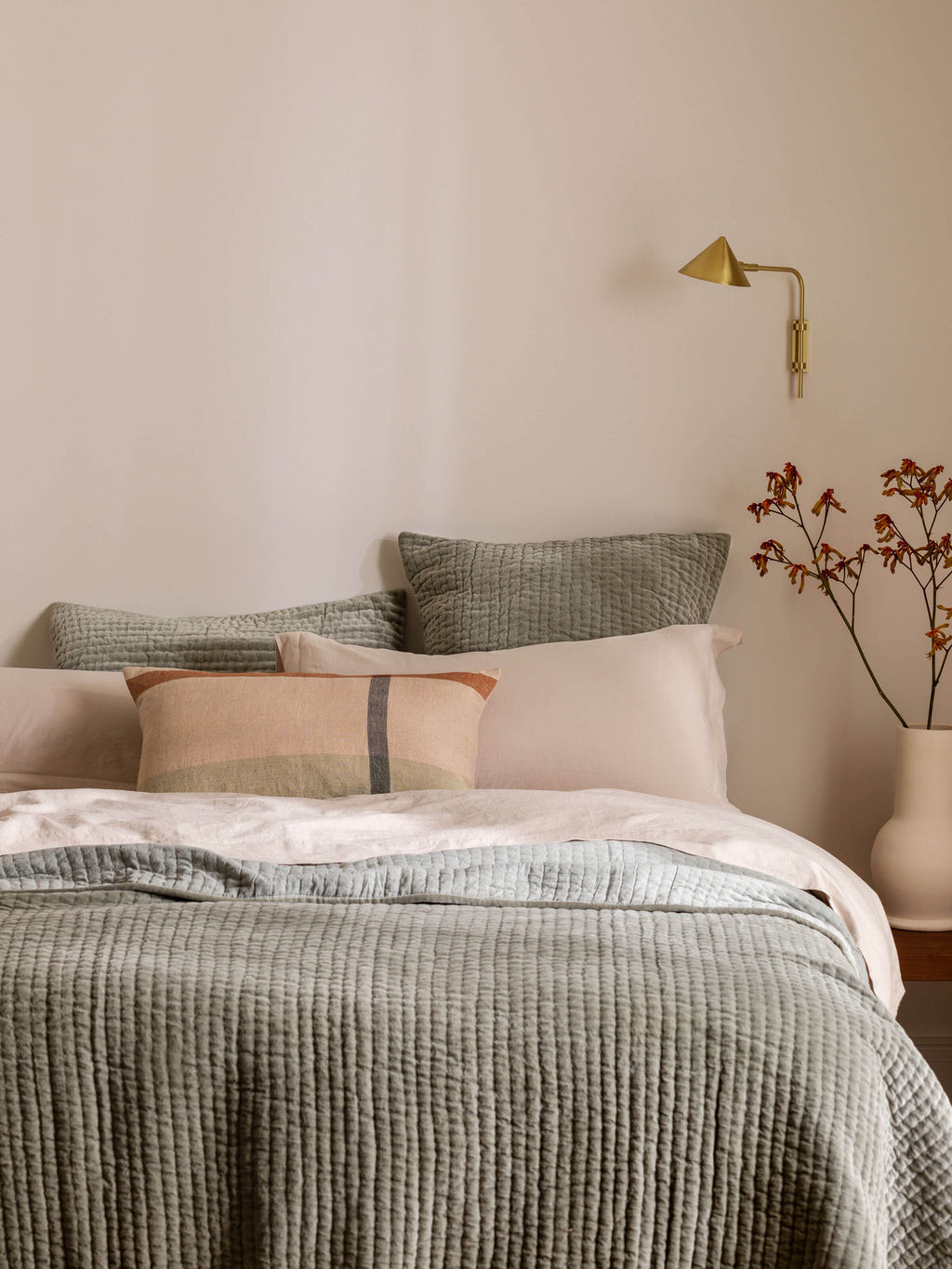 Cino Fern Cotton Velvet Quilt