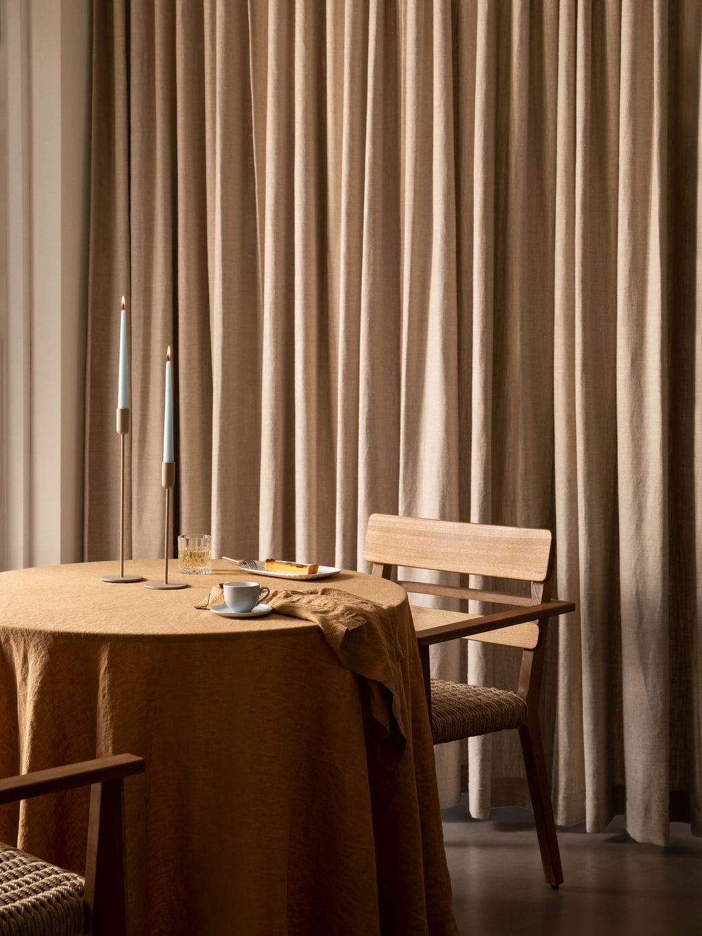 Moss Toffee French Linen Napkin Set